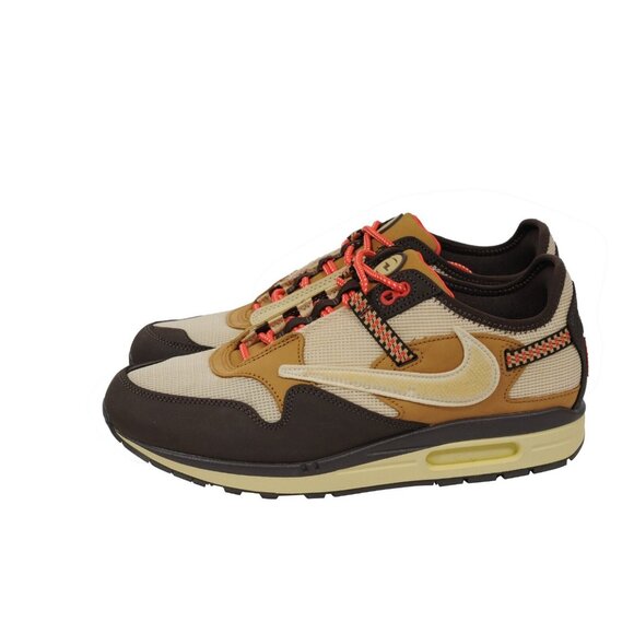 Nike Mens Cactus Jack Air Max 1 CJ Sneakers Size US 11 Baroque Brown Tan Orange - Picture 4 of 13